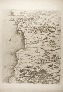 Beleiringen av La Rochelle, plate én av Jacques Callot