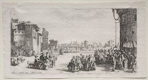 Slavemarkedet, 1629. av Jacques Callot