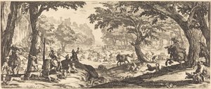 Hjortejakten av Jacques Callot