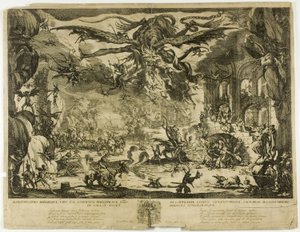 Fristelsen til Saint Anthony av Jacques Callot