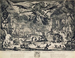 The Temptation of Saint Anthony, 1635. av Jacques Callot