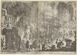 The Temptation of Saint Anthony [første versjon] av Jacques Callot