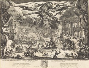 The Temptation of Saint Anthony [andre versjon] av Jacques Callot
