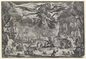 The Temptation of St. Anthony (La tentation de St. Antoine) av Jacques Callot