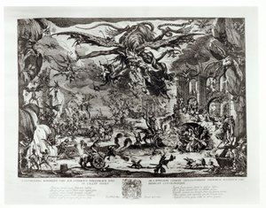 The Temptation of St. Anthony, 1600-tallet av Jacques Callot