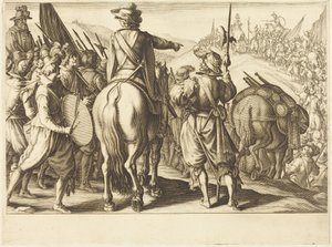 Troppene på marsj av Jacques Callot