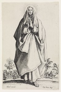 Jomfru Maria fra Les Grands Apôtres (De store apostlene), 1631 av Jacques Callot