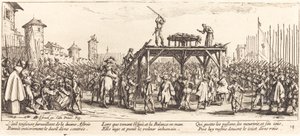 Hjulet, ca. 1633. av Jacques Callot
