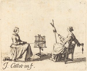 The Winder og the Spinner av Jacques Callot