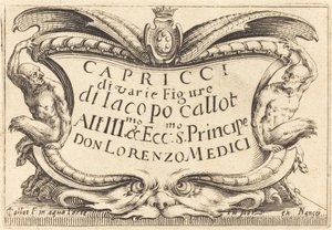 Tittelside for "The Capricci" av Jacques Callot