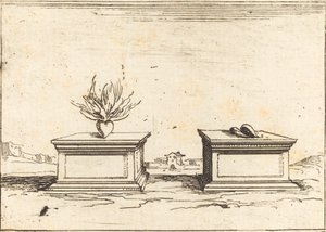 To hjerter, 1628. av Jacques Callot