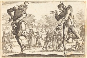 To Zanni av Jacques Callot