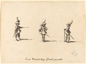 Ubevæpnet drill av Jacques Callot