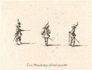 Ubevæpnet drill av Jacques Callot