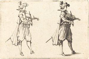 Fiolinist av Jacques Callot