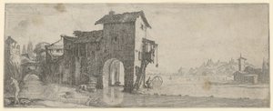 Vannmølle av Jacques Callot