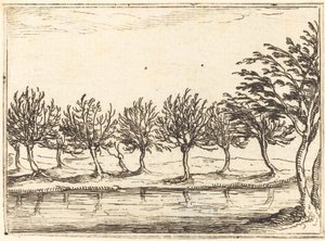 Piljer ved vannkanten av Jacques Callot