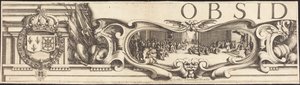 Beleiringen av La Rochelle [plate 1 av 16; sett består av 1952.8.97-112] av Jacques Callot and Abraham Bosse