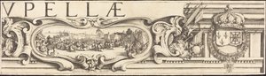 Beleiringen av La Rochelle [plate 3 av 16; sett består av 1952.8.97-112] av Jacques Callot and Abraham Bosse