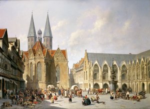 Old Town Market Square, Brunswick, 1890