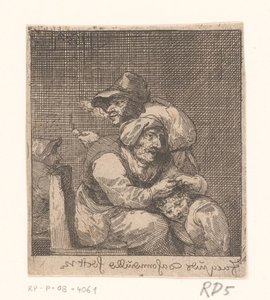 Avlusing av et barn av en gammel kvinne av Jacques Dassonville (attributed to)