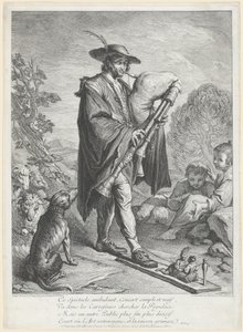 Sekkepipespilleren av Jacques Dumont Le Romain, finished by Jean Daullé