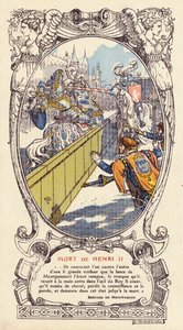 Død av kong Henry II av Frankrike i en jousting-ulykke, Paris