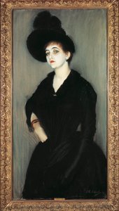 Frankrike, Paris, Portrett av Madame Adelaide Vasnier av Jacques Emile Blanche