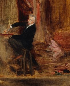Portrett av Jules Chéret 1836-1933 i studioet hans, 1892. av Jacques Emile Blanche