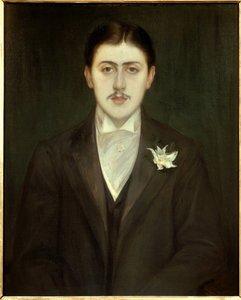 Portrett av Marcel Proust (1871-1922), fransk forfatter. Maleri av Jacques Emile (Jacques-Emile) Blanche (1861-1942). av Jacques Emile Blanche