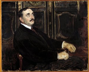 Portrett av Paul Claudel (fransk forfatter av Jacques Emile Blanche