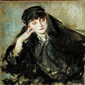 Studie for et portrett av grevinne Anna de Noailles (1876-1933) 1912