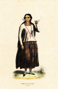 Chamorro-kvinne på øya Guam, Mariana-øyene, Mikronesia