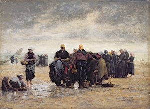 On the Shore (olje på panel)