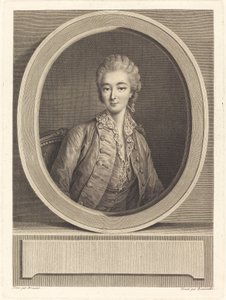 Madame du Barry av Jacques Firmin Beauvarlet after François Hubert Drouais