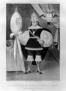 Inkaprins, i spansk drakt under erobringen, 1500-tallet 1852