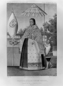 Inkaprinsesse, nasjonal drakt, 1852