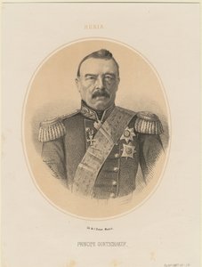 Portrett av prins Mikhail Dmitrievich Gorchakov 1795-1861, 1865