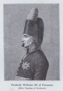 Frederick William III, konge av Preussen (litho)