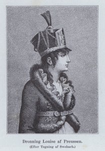Louise av Mecklenburg-Strelitz, dronningkonsort av kong Frederick William III av Preussen (litho)