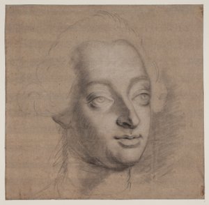 Portrett av Frederik V. 3/4 Profil
