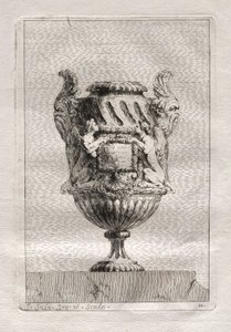Suite med vaser: Plate 11, 1746. av Jacques Francois Joseph Saly