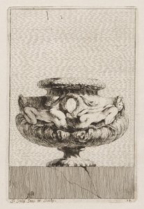 Suite med vaser: Plate 13, 1746. av Jacques Francois Joseph Saly