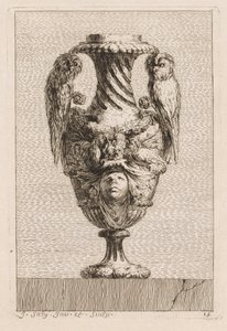 Suite med vaser: Plate 15, 1746. av Jacques Francois Joseph Saly