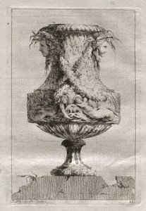 Suite med vaser: Plate 20, 1746. av Jacques Francois Joseph Saly