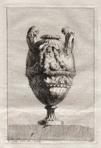 Suite med vaser: Plate 27, 1746. av Jacques Francois Joseph Saly