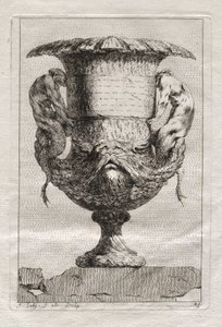 Suite med vaser: Plate 29, 1746. av Jacques Francois Joseph Saly