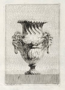 Suite med vaser: Plate 2, 1746. av Jacques Francois Joseph Saly