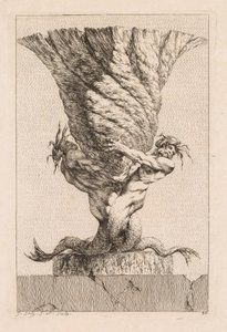Suite med vaser: Plate 30, 1746. av Jacques Francois Joseph Saly