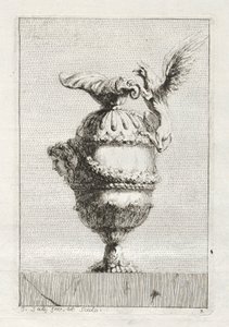 Suite med vaser: Plate 3, 1746. av Jacques Francois Joseph Saly